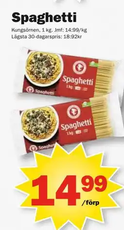 Pekås Spaghetti erbjuda