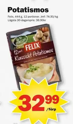 Pekås Potatismos erbjuda