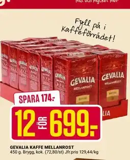 ÖoB GEVALIA KAFFE MELLANROST erbjuda