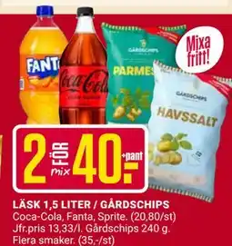 ÖoB LÄSK 1,5 LITER / GÅRDSCHIPS erbjuda