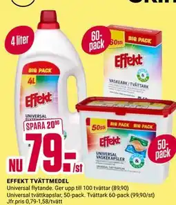 ÖoB EFFEKT TVÄTTMEDEL erbjuda