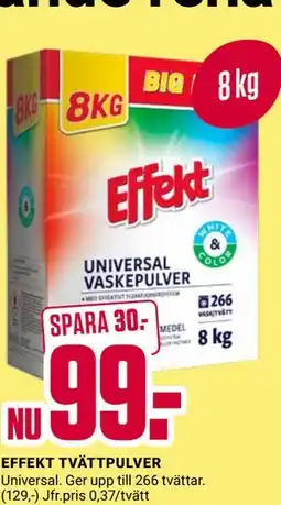 ÖoB EFFEKT TVÄTTPULVER erbjuda