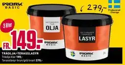 ÖoB TRÄOLJA/-TERASSLASYR erbjuda