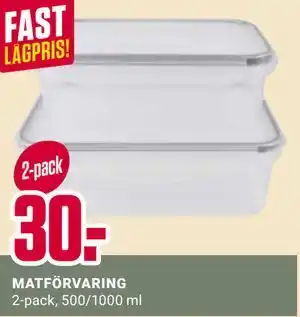 ÖoB MATFÖRVARING erbjuda