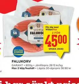Willys Hemma FALUKORV, Medlemspris erbjuda