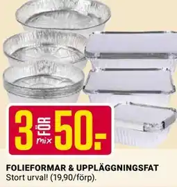 ÖoB FOLIEFORMAR & UPPLÄGGNINGSFAT erbjuda