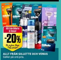 ÖoB ALLT FRÅN GILLETTE OCH VENUS erbjuda