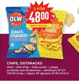 Willys Hemma CHIPS, OSTSNACKS erbjuda