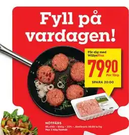 Willys Hemma NÖTFÄRS, Medlemspris erbjuda