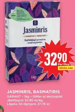 Willys Hemma JASMINRIS, BASMATIRIS erbjuda