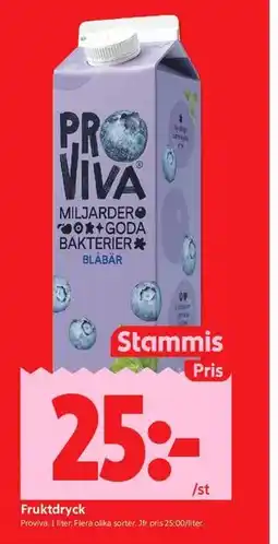 ICA Kvantum Fruktdryck, Medlemspris erbjuda