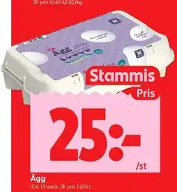 ICA Kvantum Ägg, Medlemspris erbjuda
