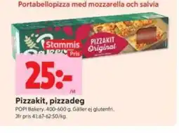 ICA Kvantum Pizzakit, pizzadeg, Medlemspris erbjuda