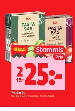 ICA Kvantum Pastasås, Medlemspris erbjuda
