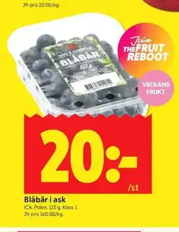 ICA Kvantum Blåbär i ask erbjuda