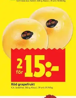 ICA Kvantum Röd grapefrukt erbjuda