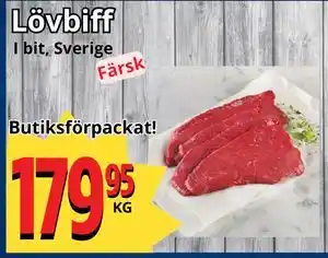Supergrossen Lövbiff erbjuda