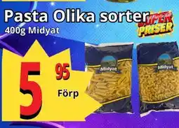 Supergrossen Pasta Olika sorter erbjuda