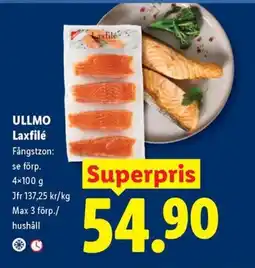 Lidl Ullmo laxfilé erbjuda
