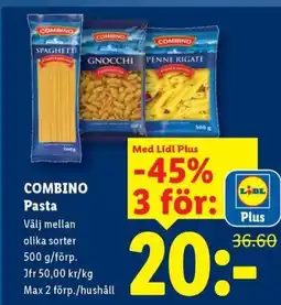 Lidl Combino pasta erbjuda
