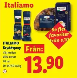 Lidl Italiamo Chill Spray erbjuda