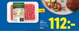 Lidl Liffey nötfärs 20% erbjuda