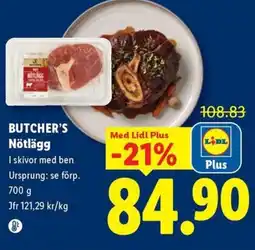 Lidl Butcher's nötlägg erbjuda