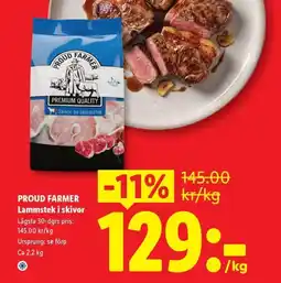 Lidl Proud farmer lammstek i skivor erbjuda