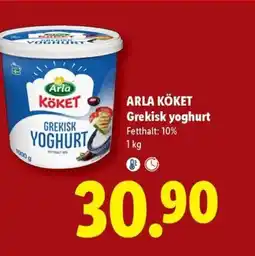 Lidl Arla köket grekisk yoghurt erbjuda