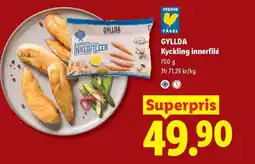 Lidl Gyllda kyckling innerfilé erbjuda
