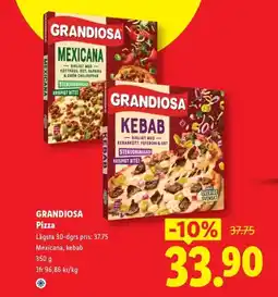 Lidl Grandiosa pizza erbjuda