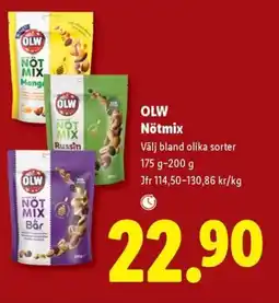 Lidl Olw nötmix erbjuda