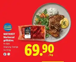 Lidl Matriket marinerad grillskiva erbjuda
