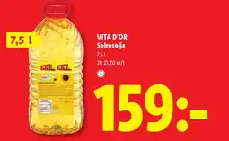 Lidl Vita d'or solrosolja erbjuda
