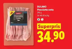Lidl Dulano prosciutto cotto erbjuda