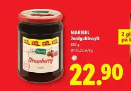 Lidl Maribel jordgubbssylt erbjuda