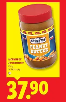 Lidl Mcennedy jordnötssmör erbjuda