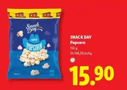 Lidl Snack day popcorn erbjuda