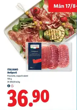 Lidl Italiamo antipasti erbjuda