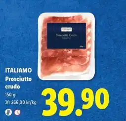 Lidl Italiamo prosciutto crudo erbjuda