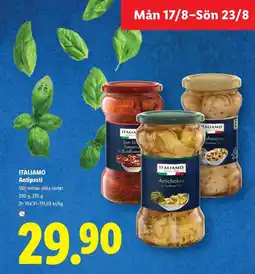 Lidl Italiamo antipasti erbjuda