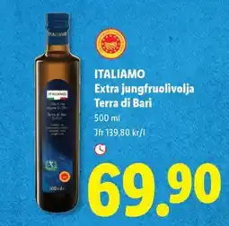 Lidl Italiamo extra jungfruolivolja terra di bari erbjuda