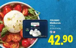 Lidl Italiamo mini burrata erbjuda