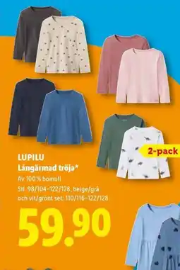 Lidl Lupilu långärmad tröja* erbjuda