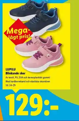 Lidl Lupilu blinkande skor erbjuda