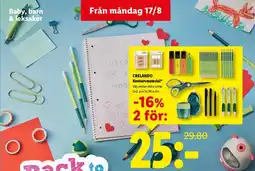 Lidl Crelando kontorsmaterial* erbjuda