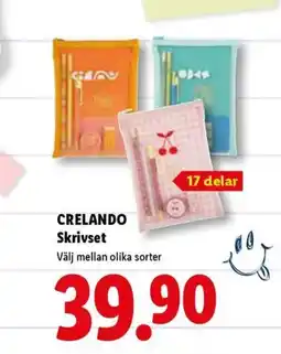 Lidl Crelando skrivset erbjuda