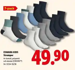 Lidl Esmara kids strumpor erbjuda