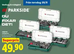Lidl Parkside verktygssats erbjuda