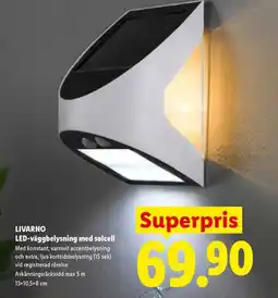 Lidl LIVARNO LED-väggbelysning med solcell erbjuda